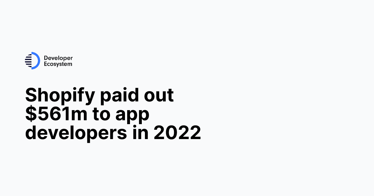 Shopify cuts app store fees for developers on first $1 million in revenue